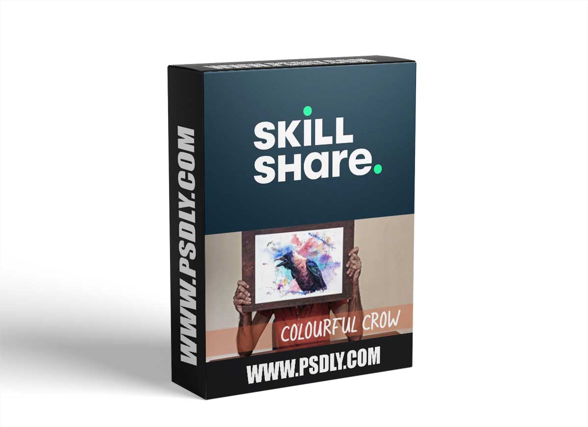 Colourful Crow: How to make Bold Choices when Painting with Watercolour