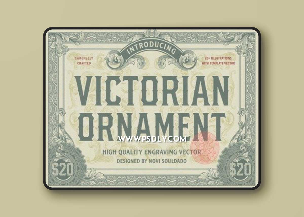 CreativeMarket - NS Victorian Ornament 10292201