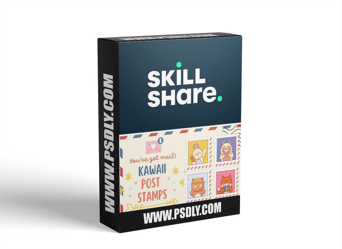 Drawing Cute & Colorful Animal Post Stamps | Procreate Illustration