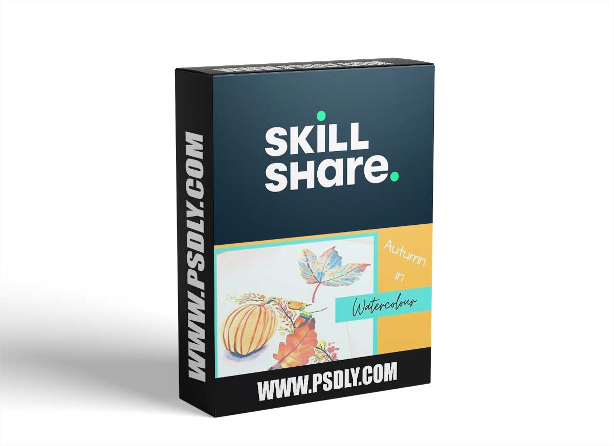 Fall Watercolor Painting Tutorial ; A Beginners Guide To Painting Fall Leaves, Pumpkins And Acorns