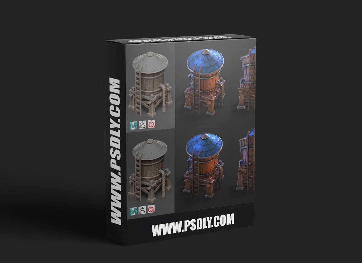 Gumroad - Water Tank - Maya,Zbrush, Substance Painter Videos