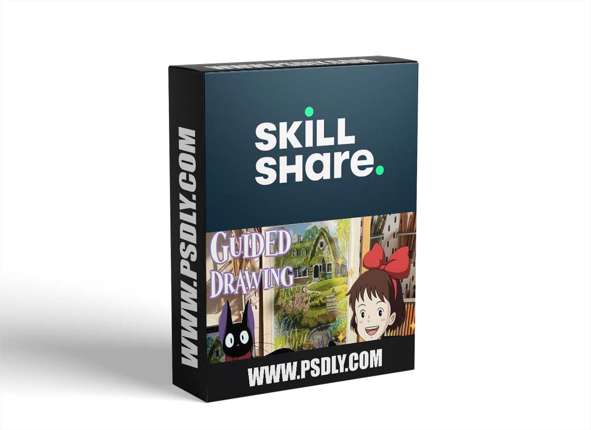 Landscape Drawing in Simple Steps: Paint a Magical Pastel Portrait of ‘Kiki’s Delivery Service’ Home