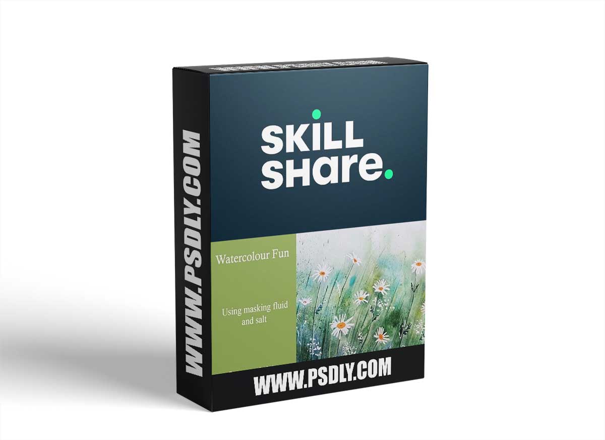 Painting Daisies Using Masking Fluid and Salt