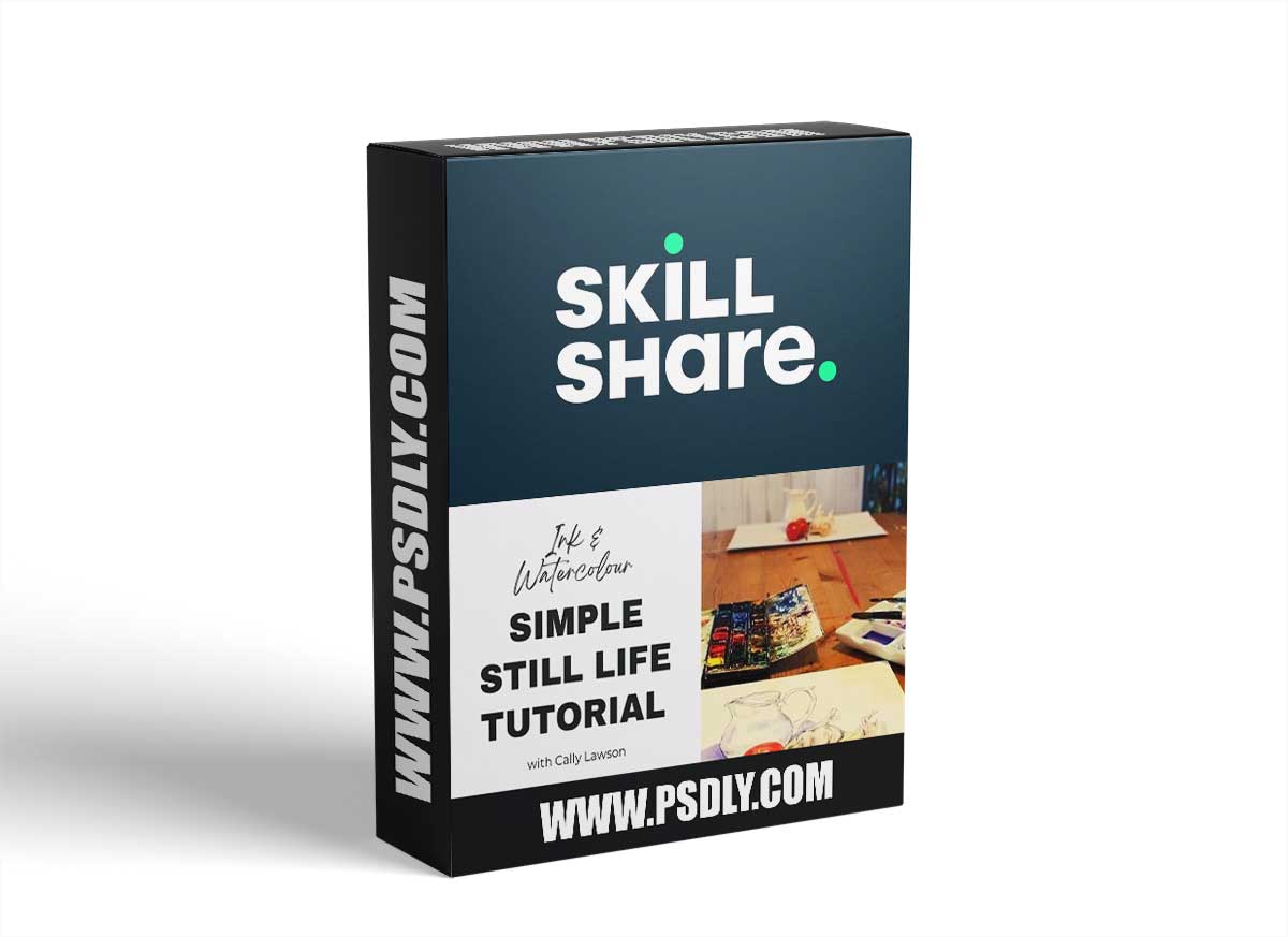 Simple Still Life Study in Ink & Watercolour - Painting & Drawing Tutorial