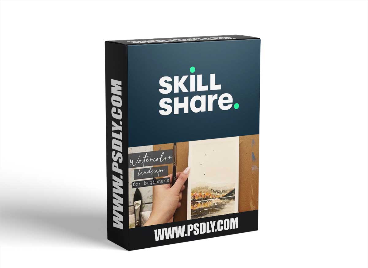 Simple Watercolor Landscape For Beginners | Learn To Paint