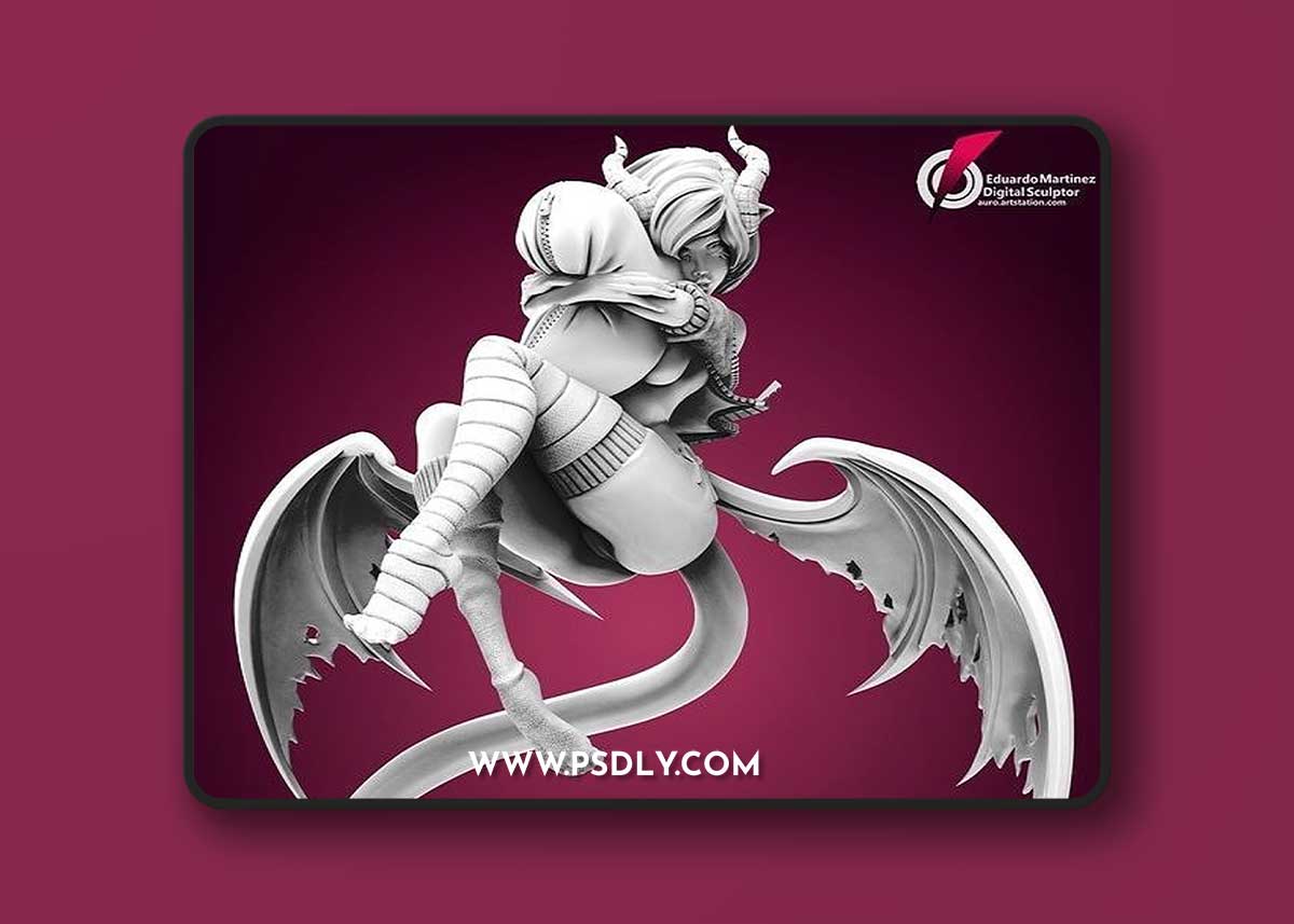 Succubus Chan 3D Print