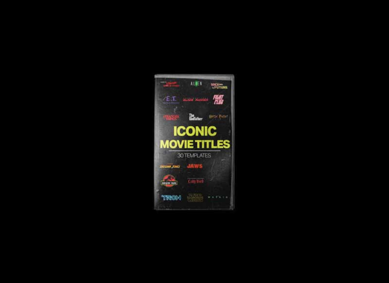 Tropic Colour – Iconic Movie Titles Templates