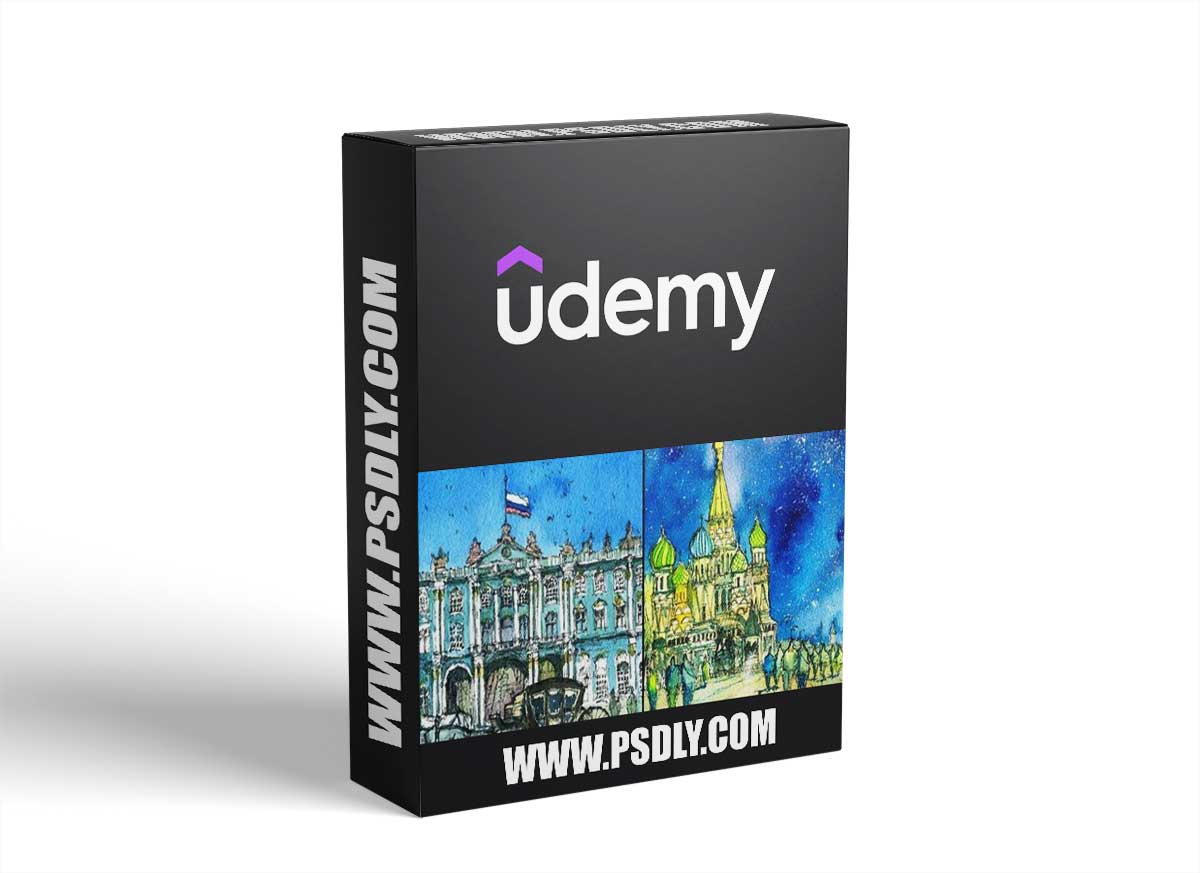 Urban Sketching: Draw And Paint A First Snowfall In Moscow