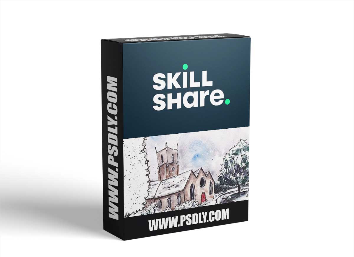 Urban Sketching in Winter - Use Ink and Watercolour to Paint a Snowy Scene