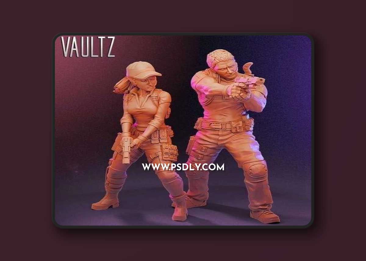 Vaultz Miniatures - Apocalypse Survivors Pack 3D Print