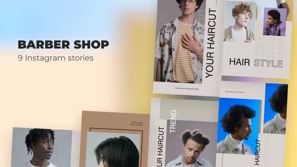 Videohive Barber shop - Instagram stories 39984633
