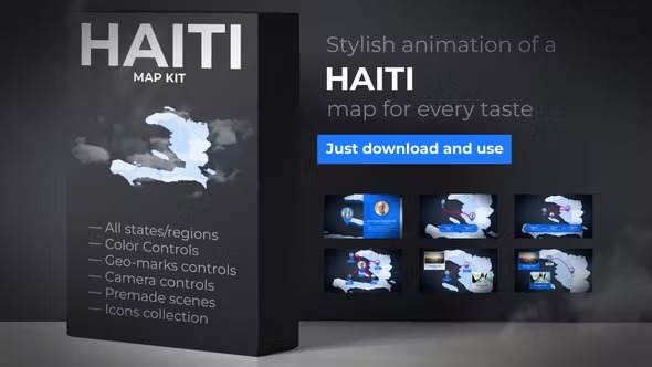 Videohive Haiti Map - Republic of Haiti Map Kit 39889020