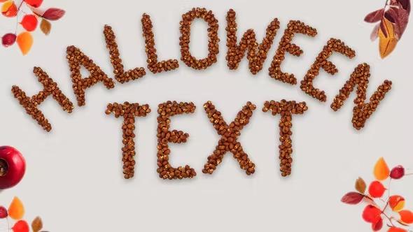 Videohive Halloween Particle Pumpkin Typeface 40121423