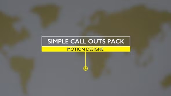 Videohive Simple Call Out Titles 39132489