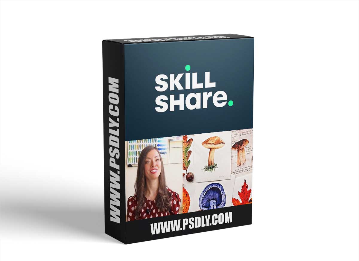 Watercolor Painting Daily Challenge: 12 Days of Autumn Leaves & Mushrooms