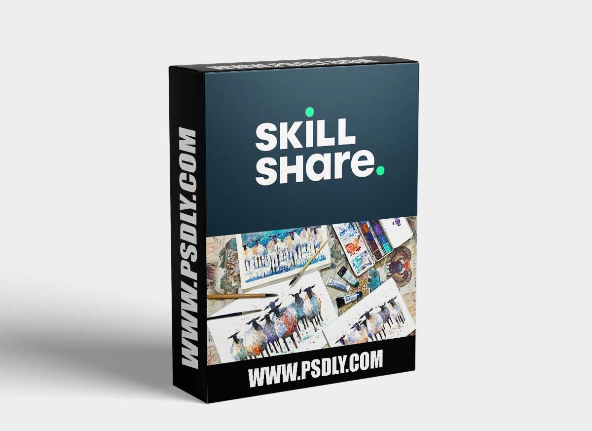 Beginner's Exercise for Exploring Watercolor: Paint Simple Sheep Step-by-Step, Learning Basic Skills