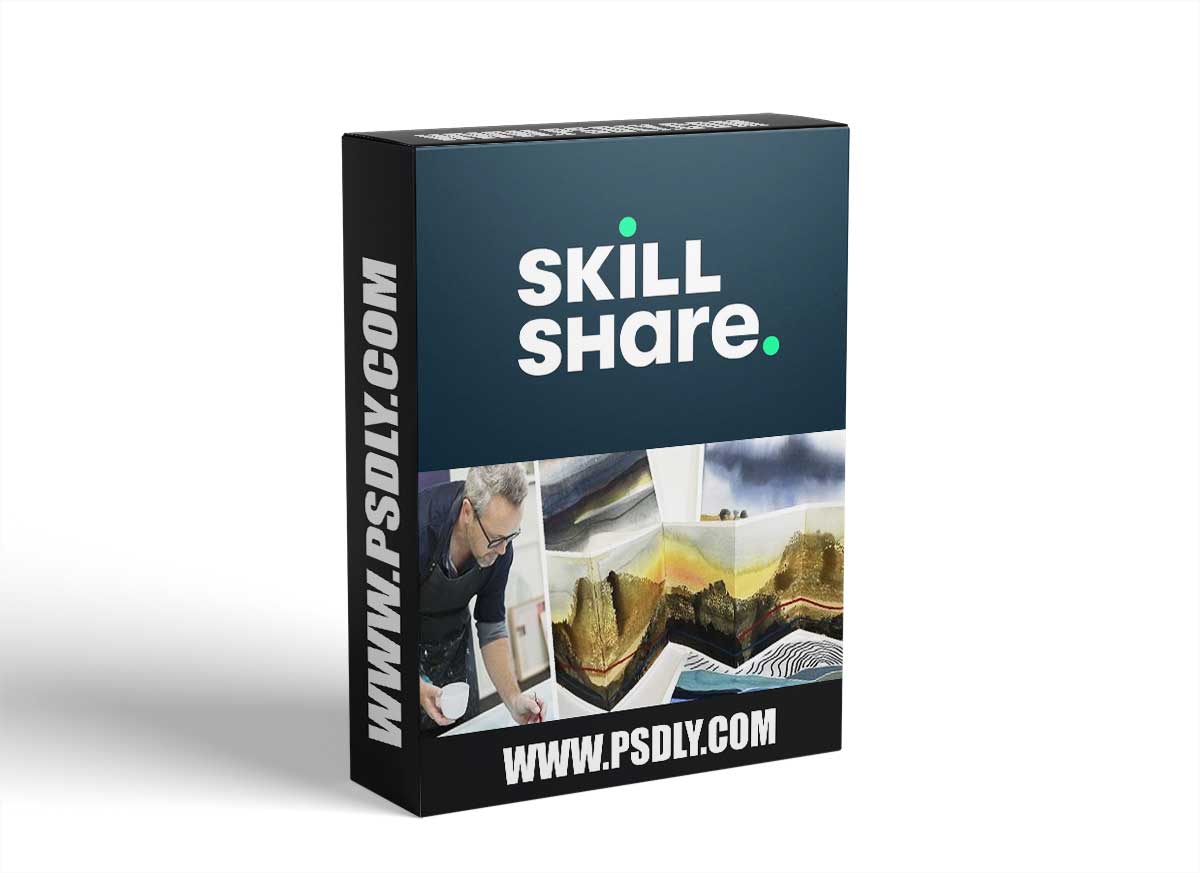 Contemporary Watercolour Landscape Sculptural