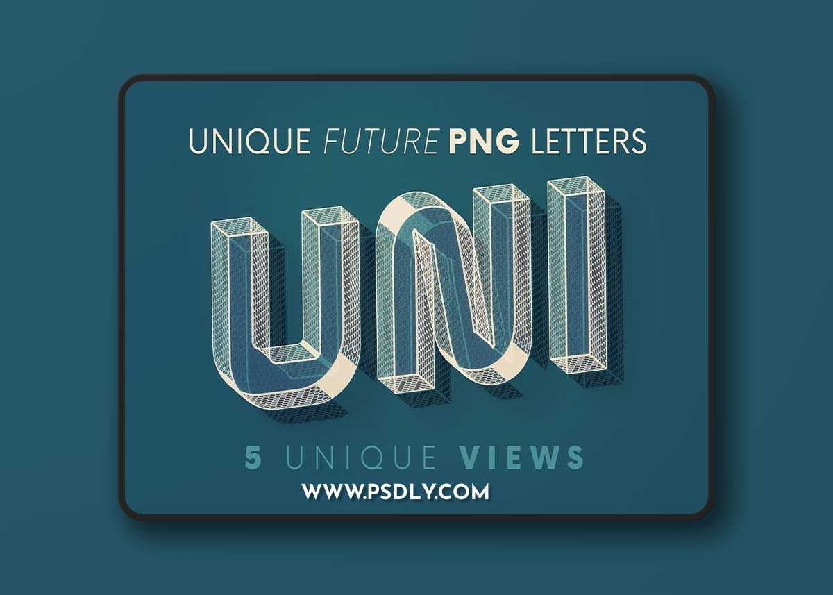 Creativemarket - Unique Future - 3D Lettering 6117544