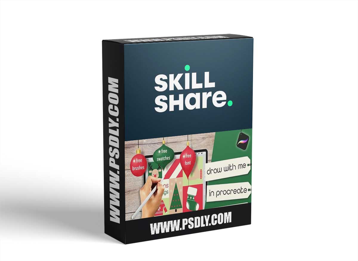 Draw With Me In Procreate: Iconic Retro Style Holiday Illustration