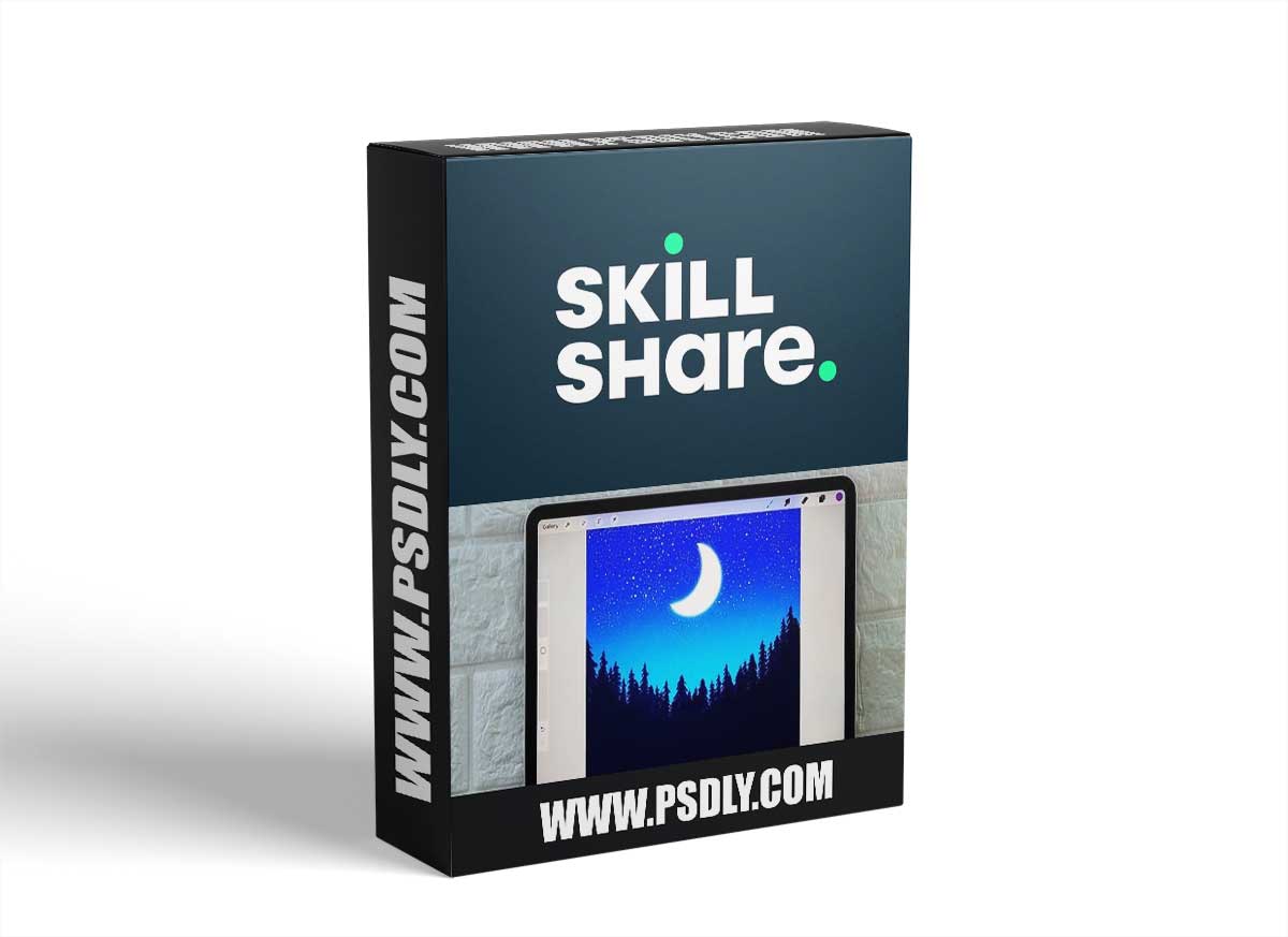 Dreamy Landscapes in Procreate: Create 4 Stunning Digital Landscape Paintings - Brushes Included!