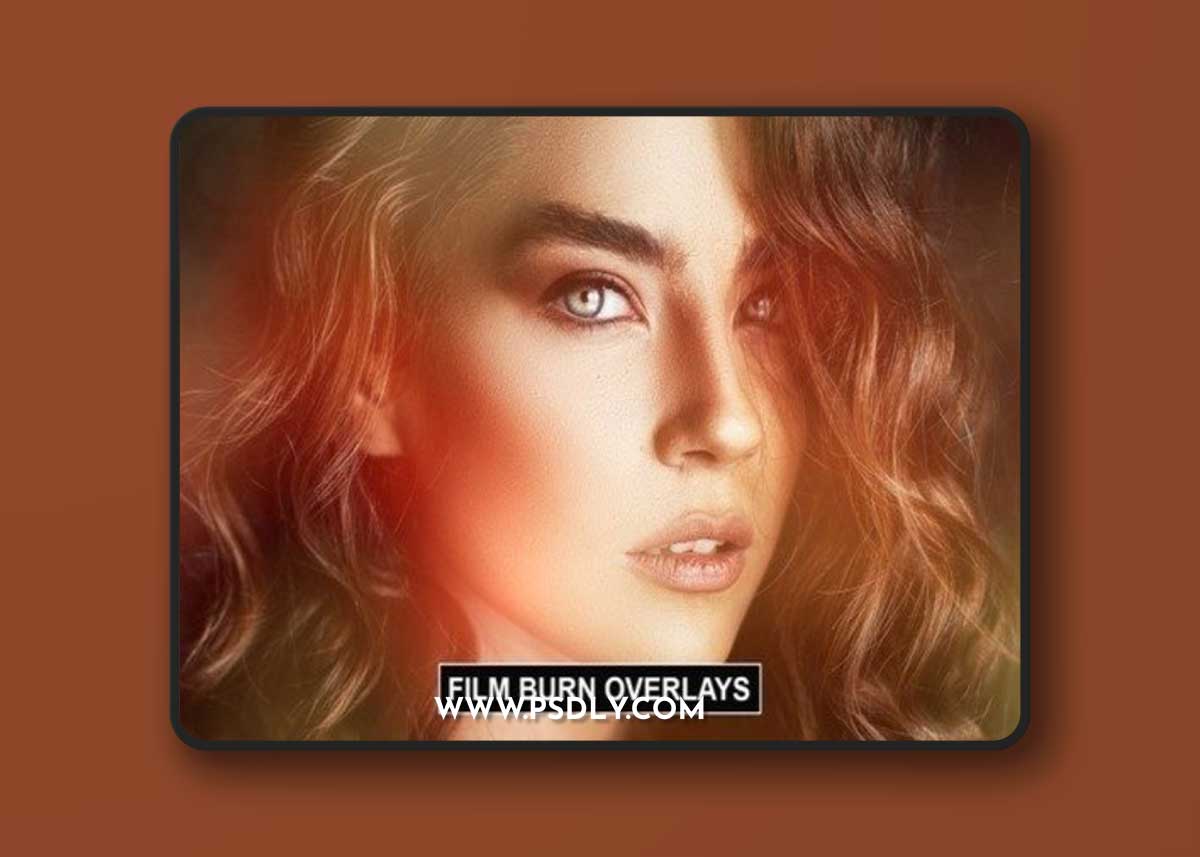 Film Burn Flares Overlays Lens, Rays