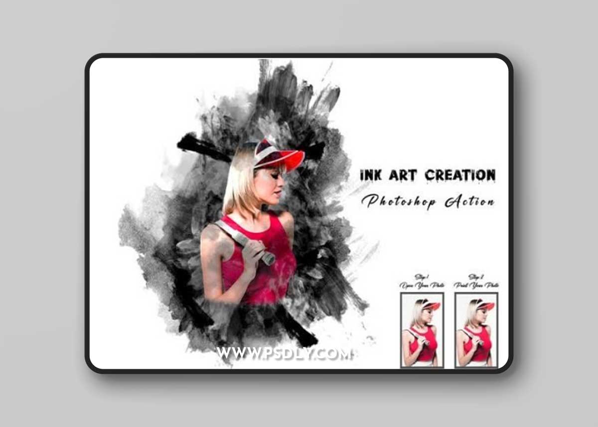 Ink Art Creation Photoshop Action