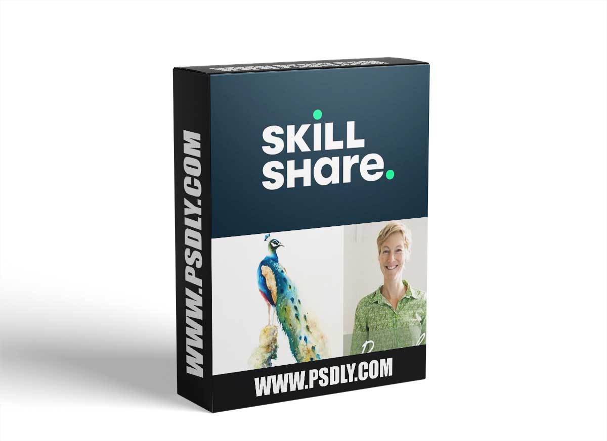 Peacock. A Free -Flow Watercolour Masterclass with Jane Davies