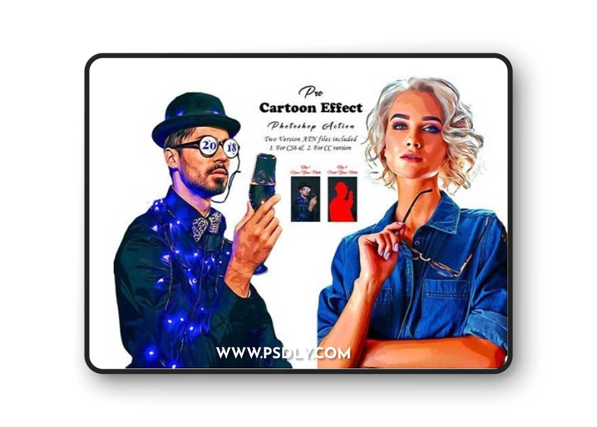 Pro Cartoon Effect Photoshop Action