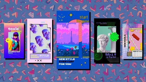 Videohive Arcade 8bit Game Instagram Stories 41061819