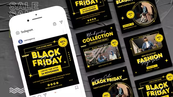Videohive Black Friday Social Media Posts 41684242