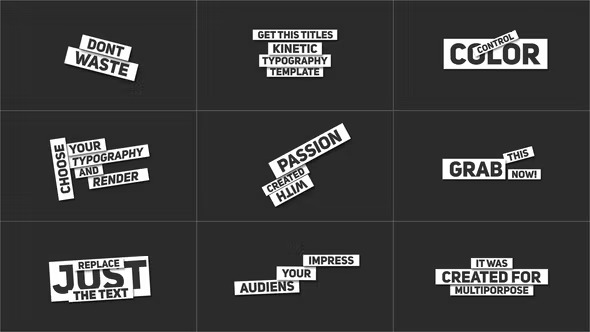 Videohive Kinetic Typography V3 41191630