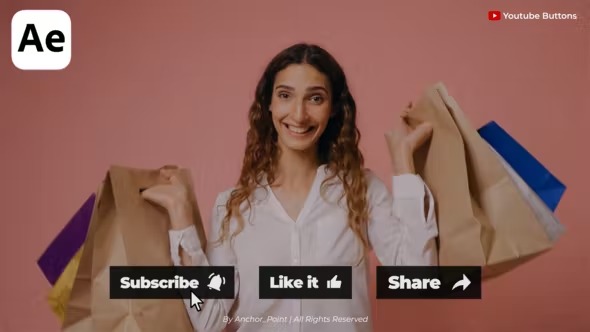 Videohive Youtube Subscribe Buttons 41843025