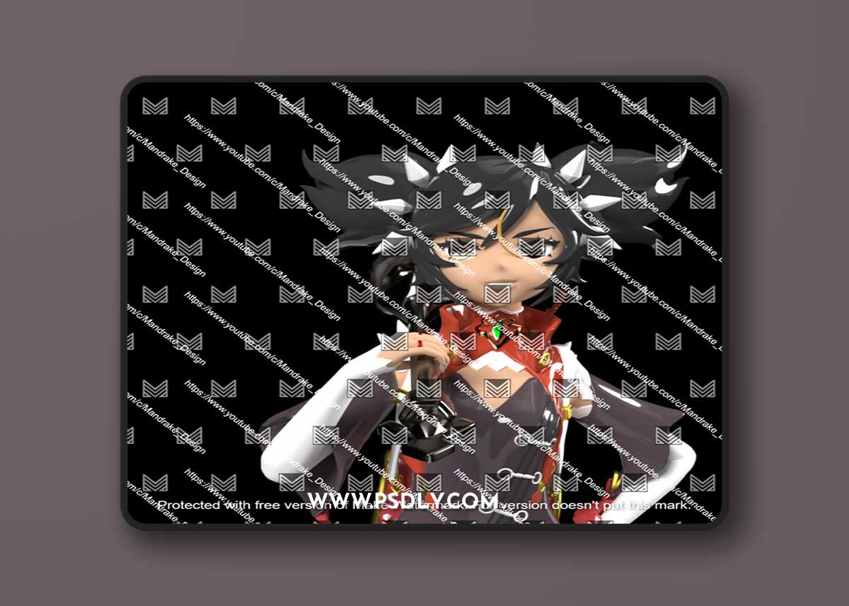 Xinyan Genshin Impact 3D Print