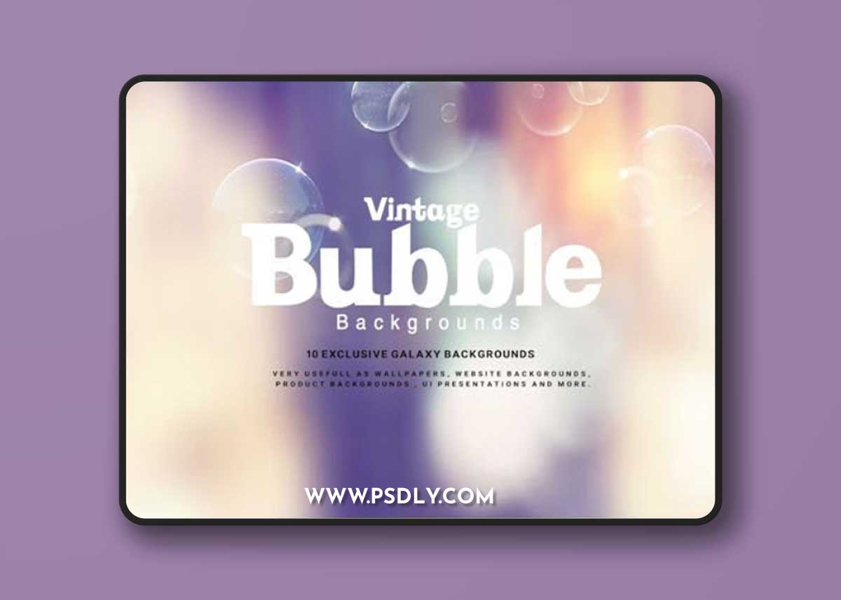 10 Vintage Bubble Overlays for Photoshop