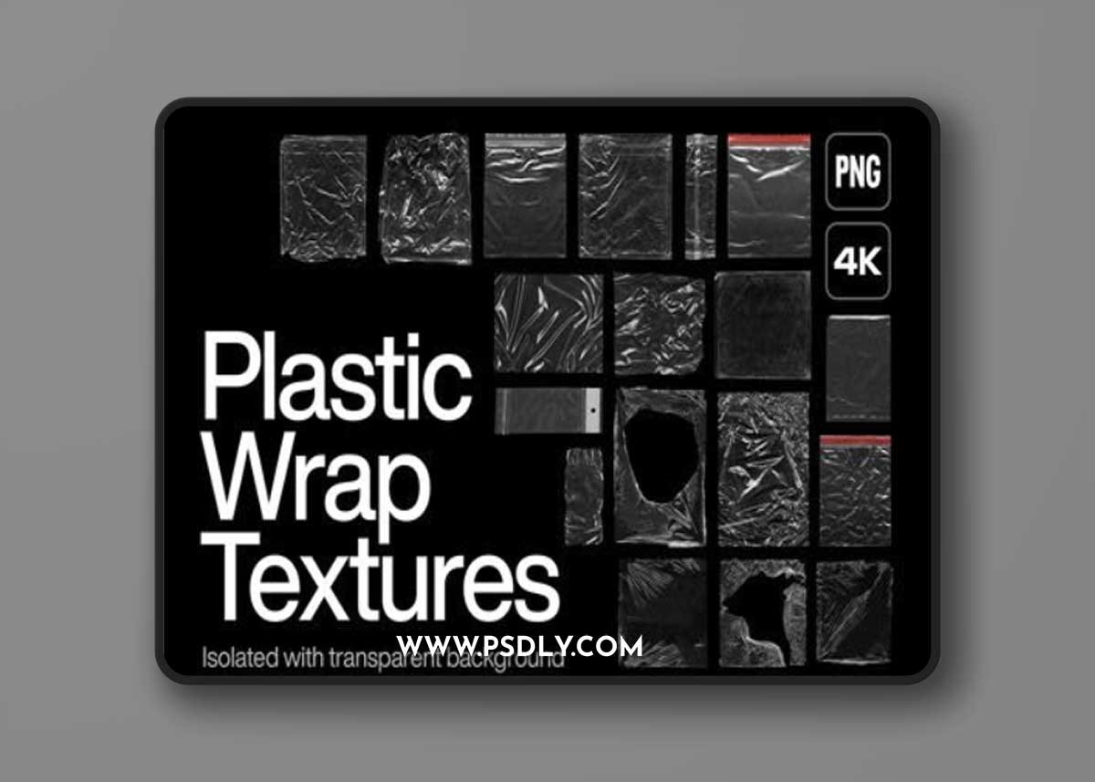 100+ Amazing Plastic Wrap Textures [4K/PNG]