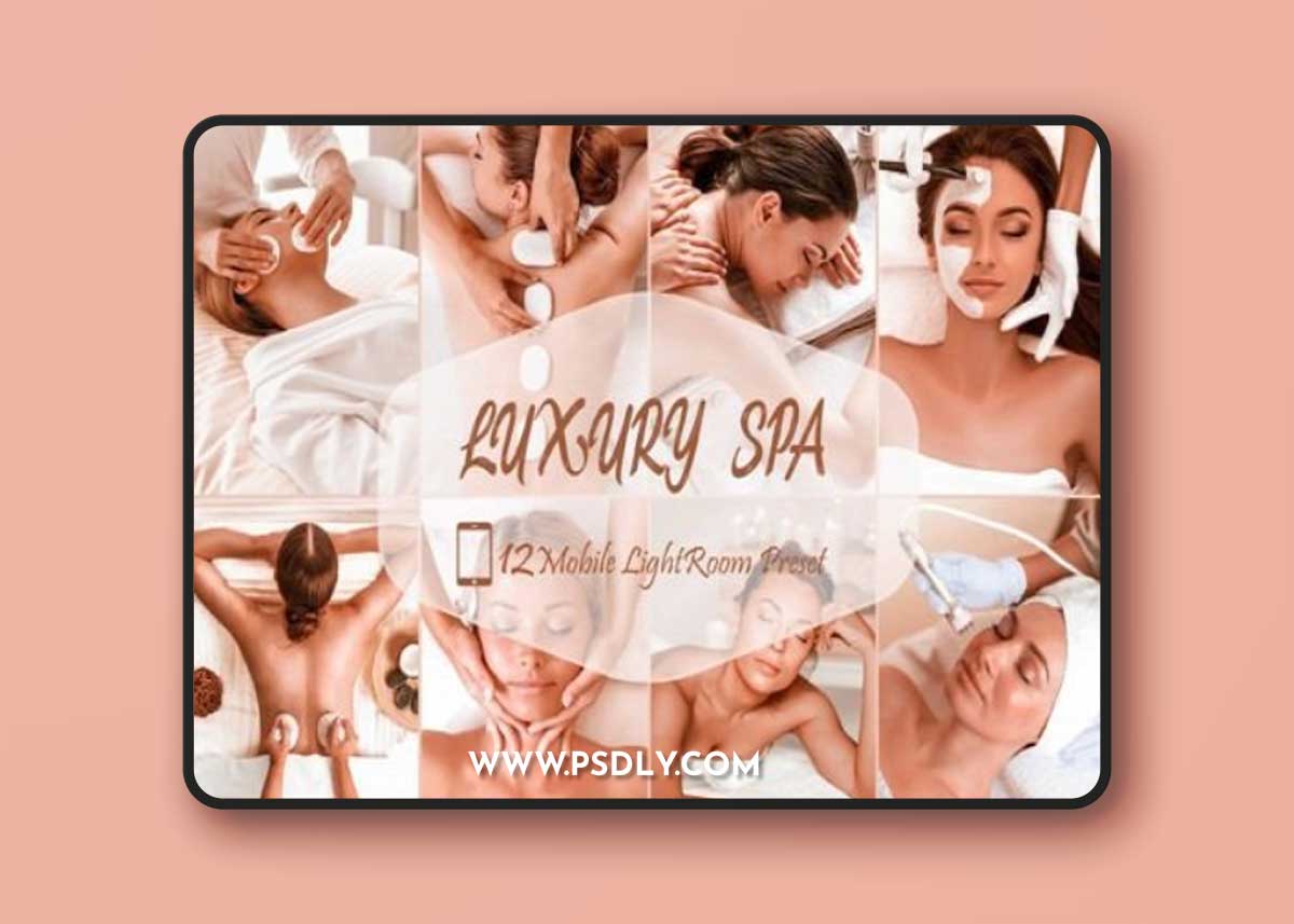 12 Lightroom Mobile Presets, Luxury SPA