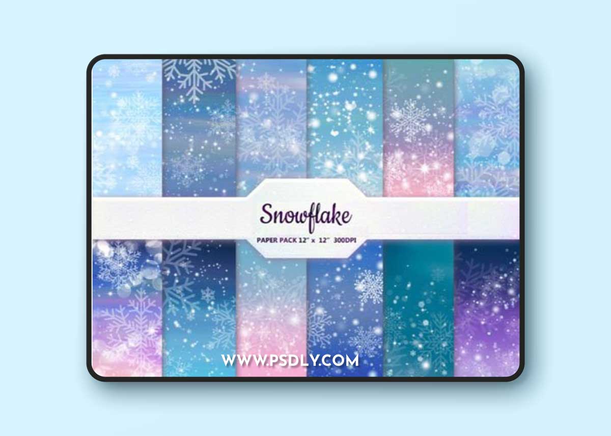 12 Snowflake Textures