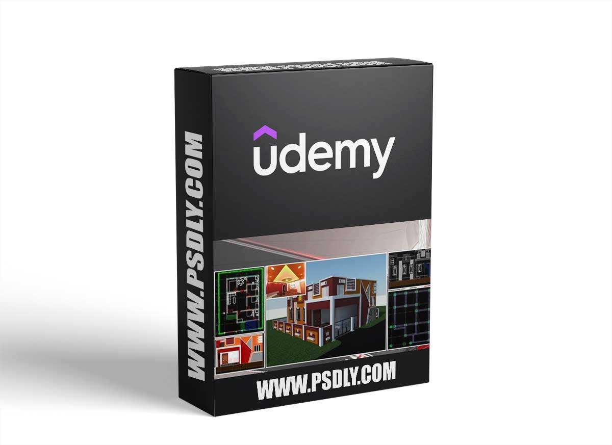 AutoCAD 2D&3D Smart House Exterior + Interior Design Course