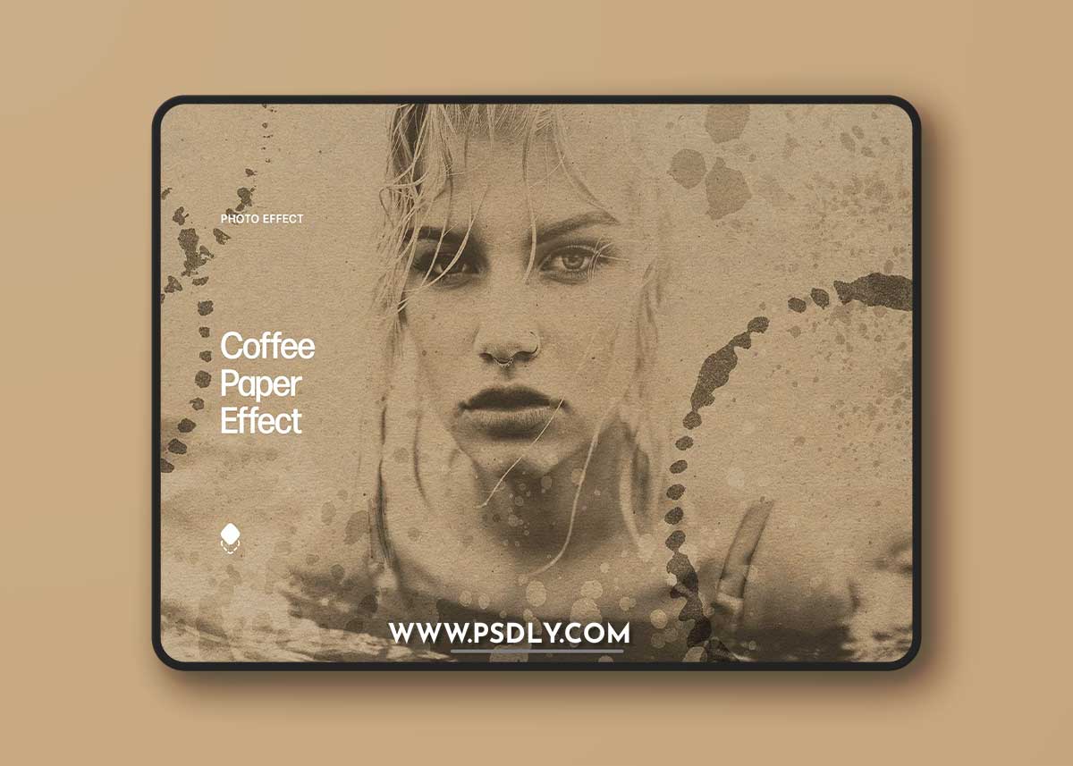 CreativeMarket - Coffee Paper Photo Effect 10893115