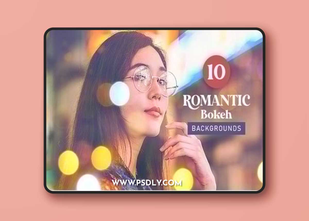 Romantic Bokeh Backgrounds Bundle for Photoshop