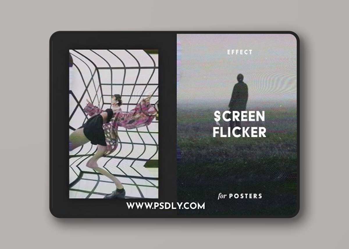 Screen Flicker Poster Effect XT2KFFZ