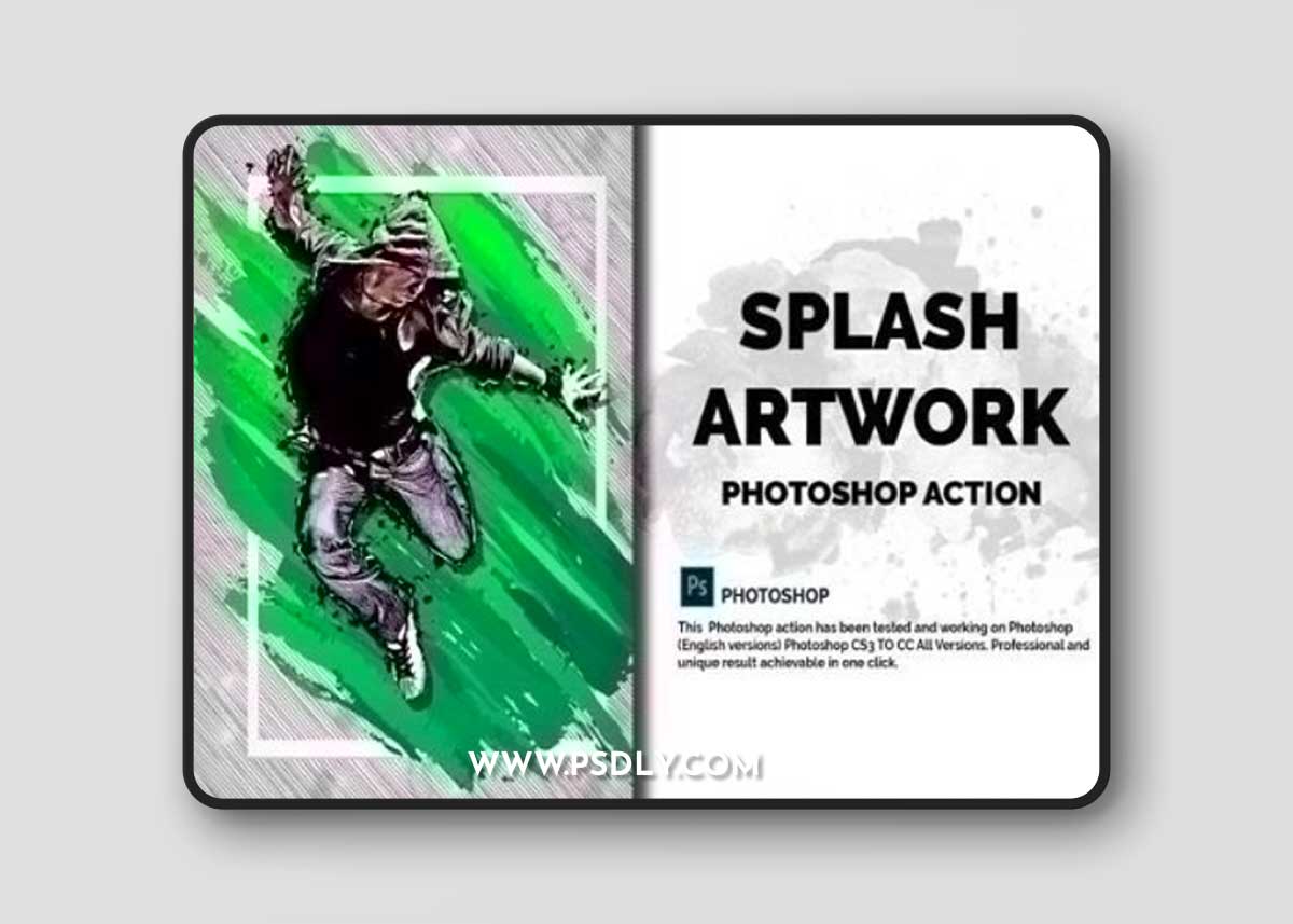 Splash Artwork Photoshop Action