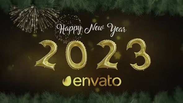Videohive Balloon New Year Wishes 41928409