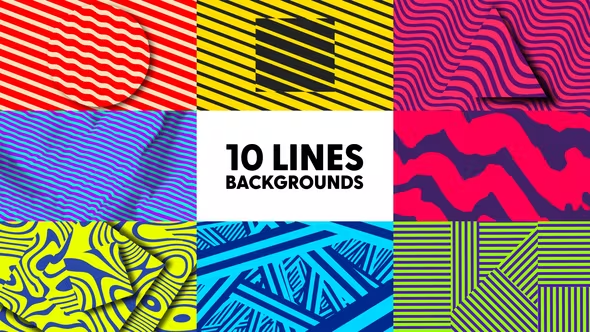 Videohive Lines Backgrounds 42517649