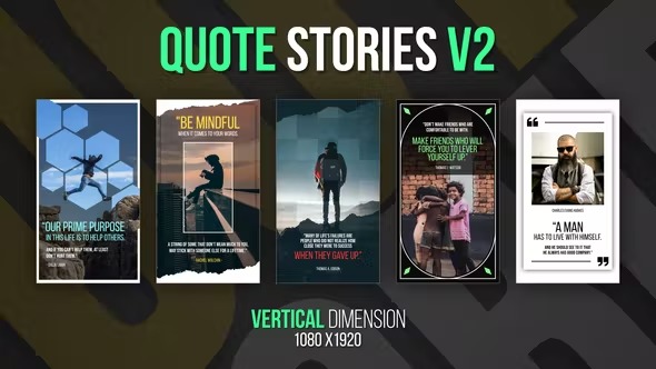 Videohive Vertical Quote Stories V2 41895358
