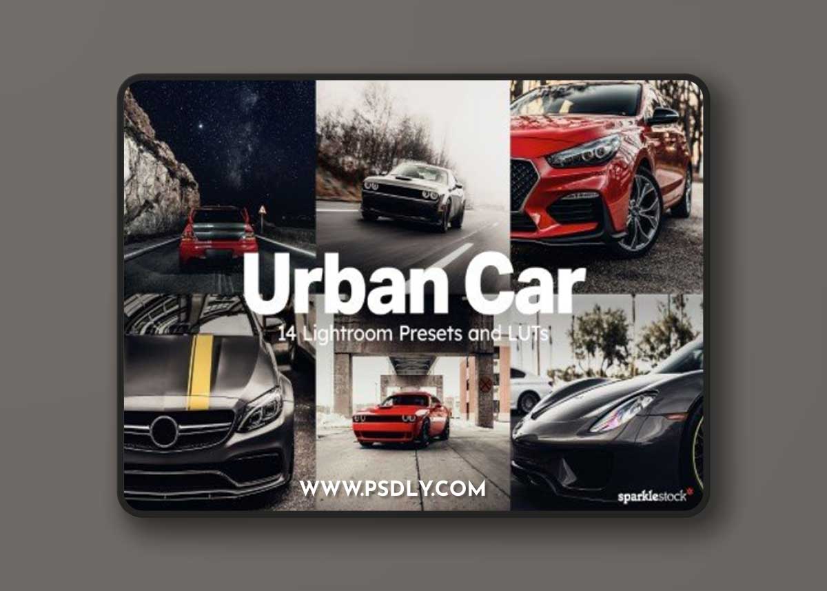 Creativemarket - 14 Urban Car Lightroom Presets and LUTs