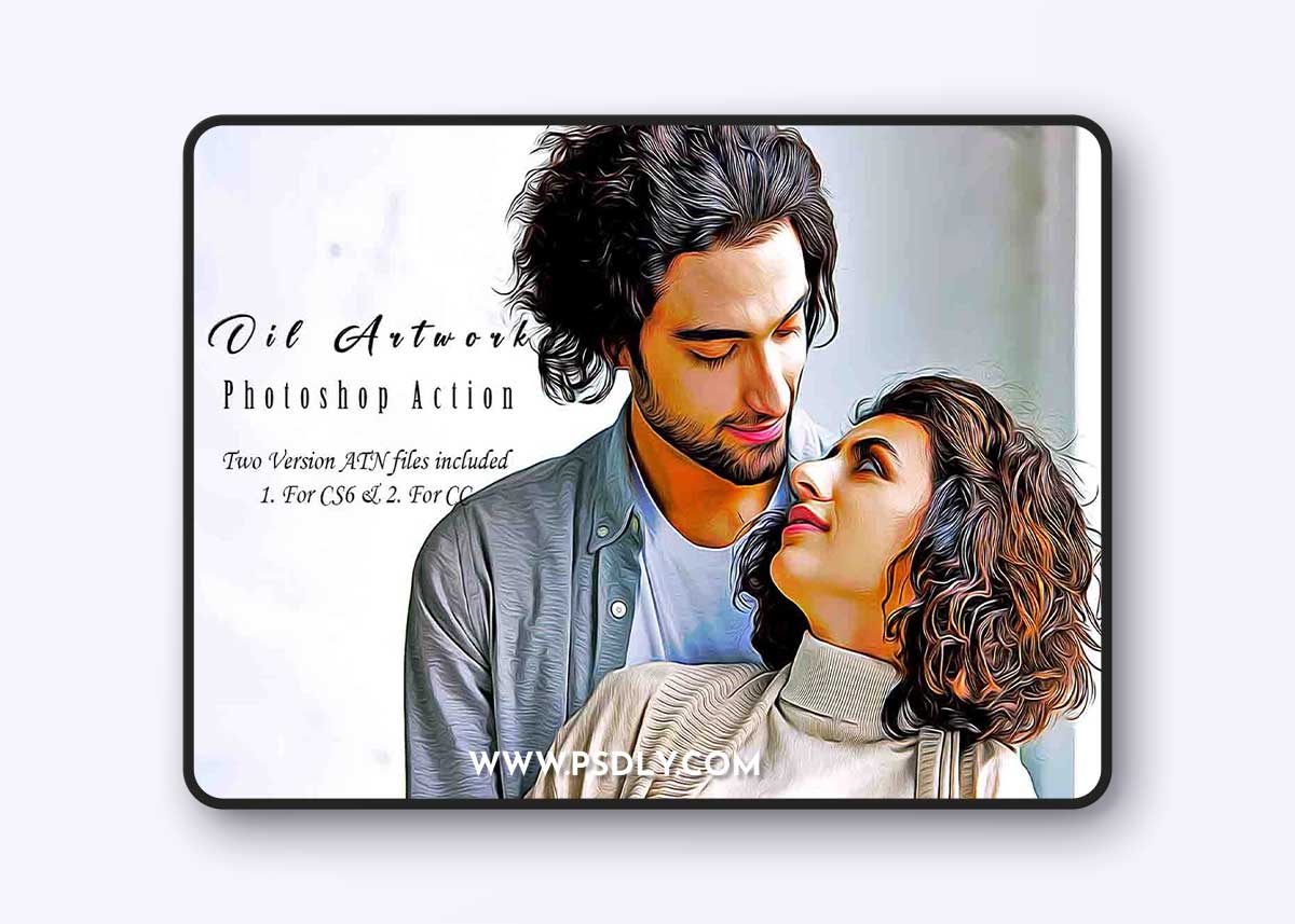 Creativemarket - Oil Artwork Photoshop Action 11002554