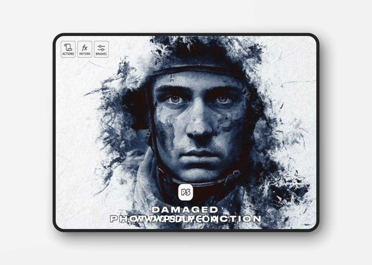 Damaged Photograph Action BR378FJ