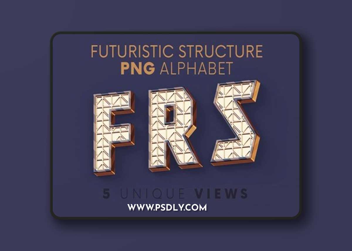 Futuristic Structure - 3D Lettering UL2AKY2