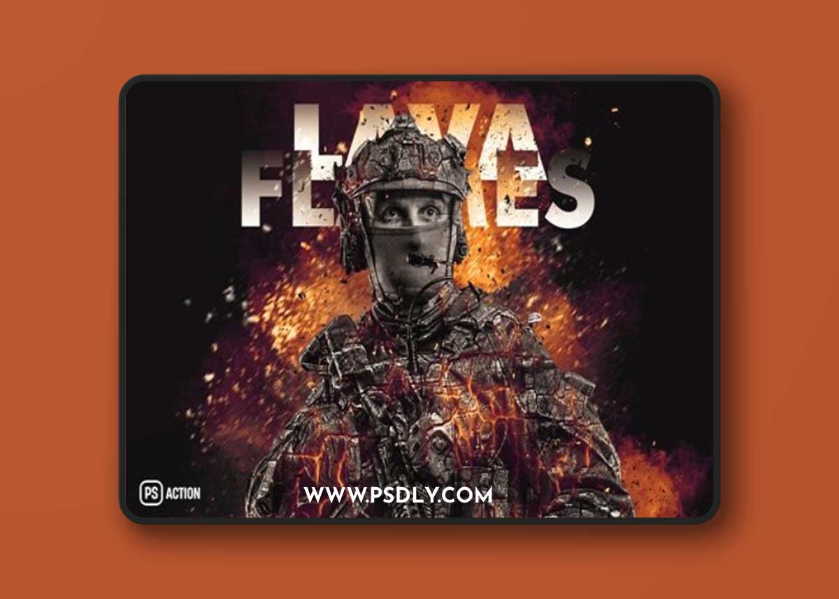 GraphicRiver - Lava Flames Glow Photoshop Action 42901042